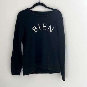 Madewell Black Bien Fait Crewneck Sweater S